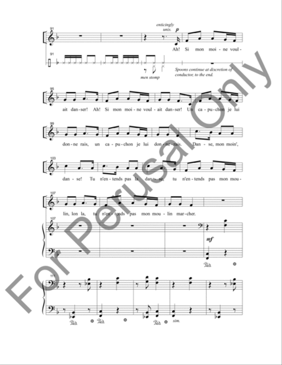 Deux Chansons Canadiennes 4-Part scores gallery preview page 9