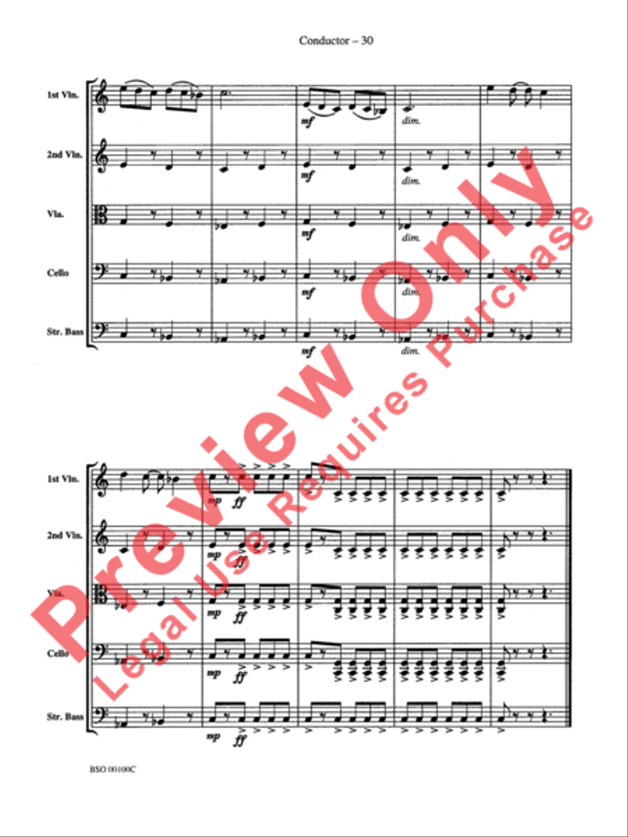 Knightsbridge Suite String Orchestra scores gallery preview page 32
