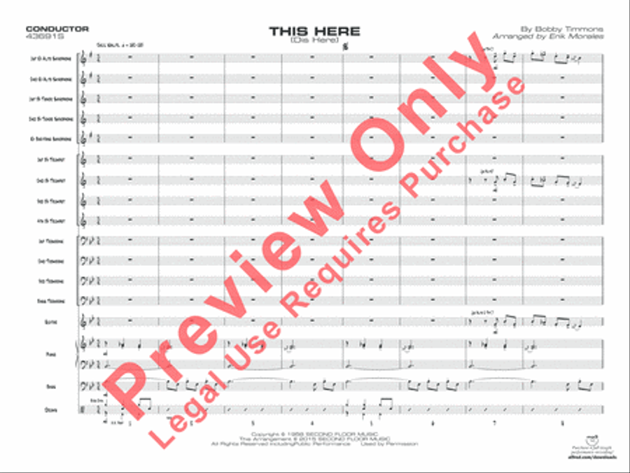 This Here (Dis Here) Jazz Ensemble scores gallery preview page 2