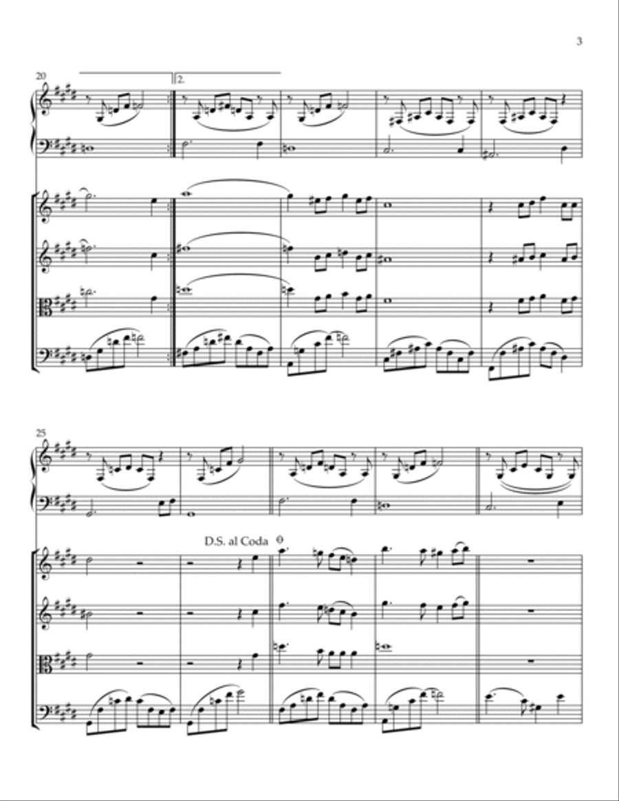 Because String Quartet scores gallery preview page 3