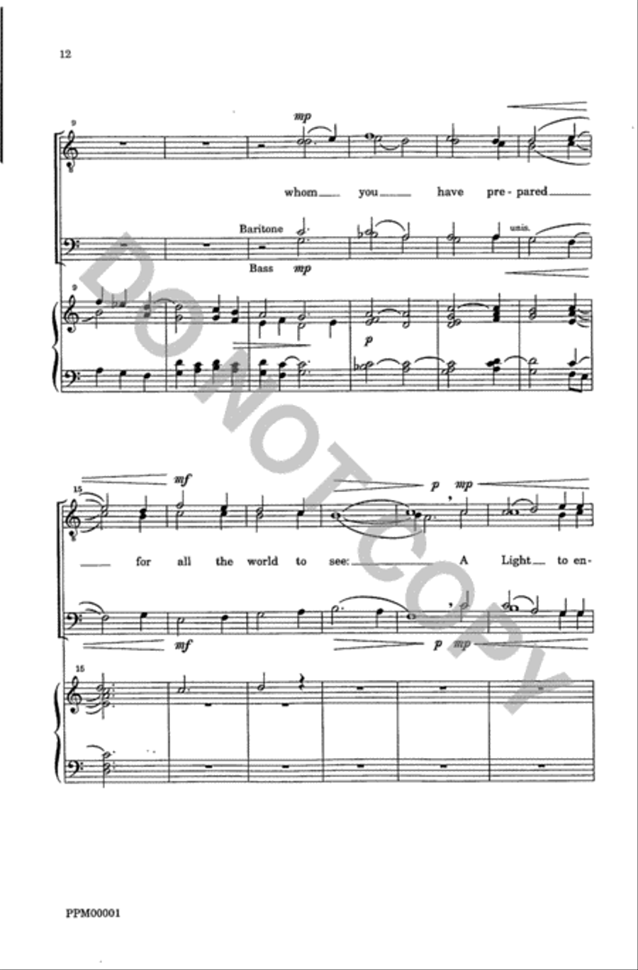 Magnificat and Nunc Dimittis (Walsingham Service) TTBB scores gallery preview page 14