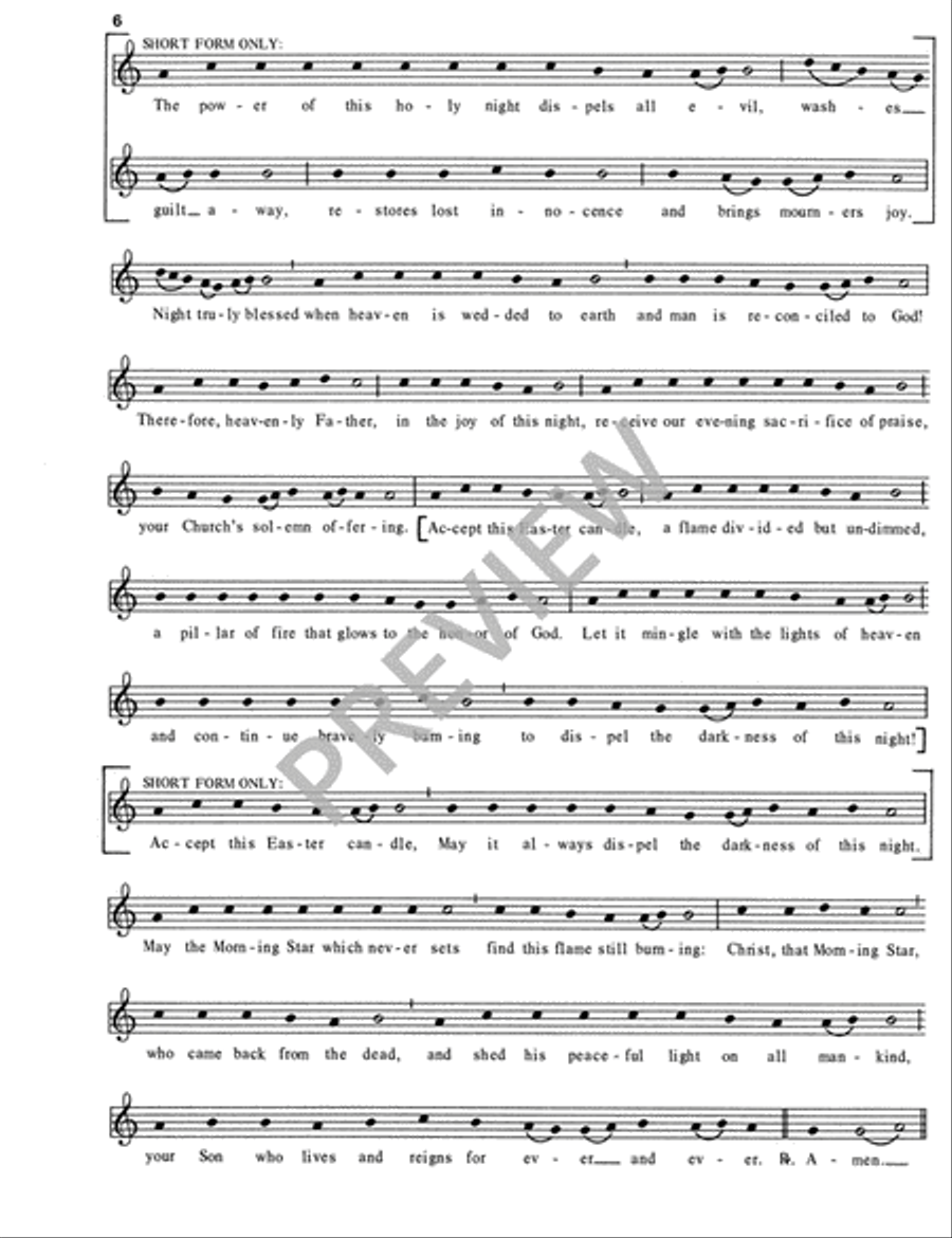 Exsultet Easter scores gallery preview page 6