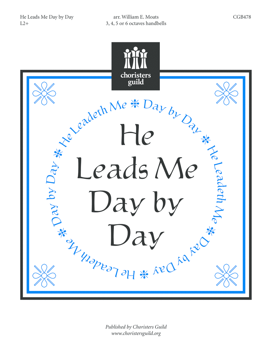 He Leads Me Day By Day He Leads Me Day By Day Handbell Choir scores gallery preview page 1