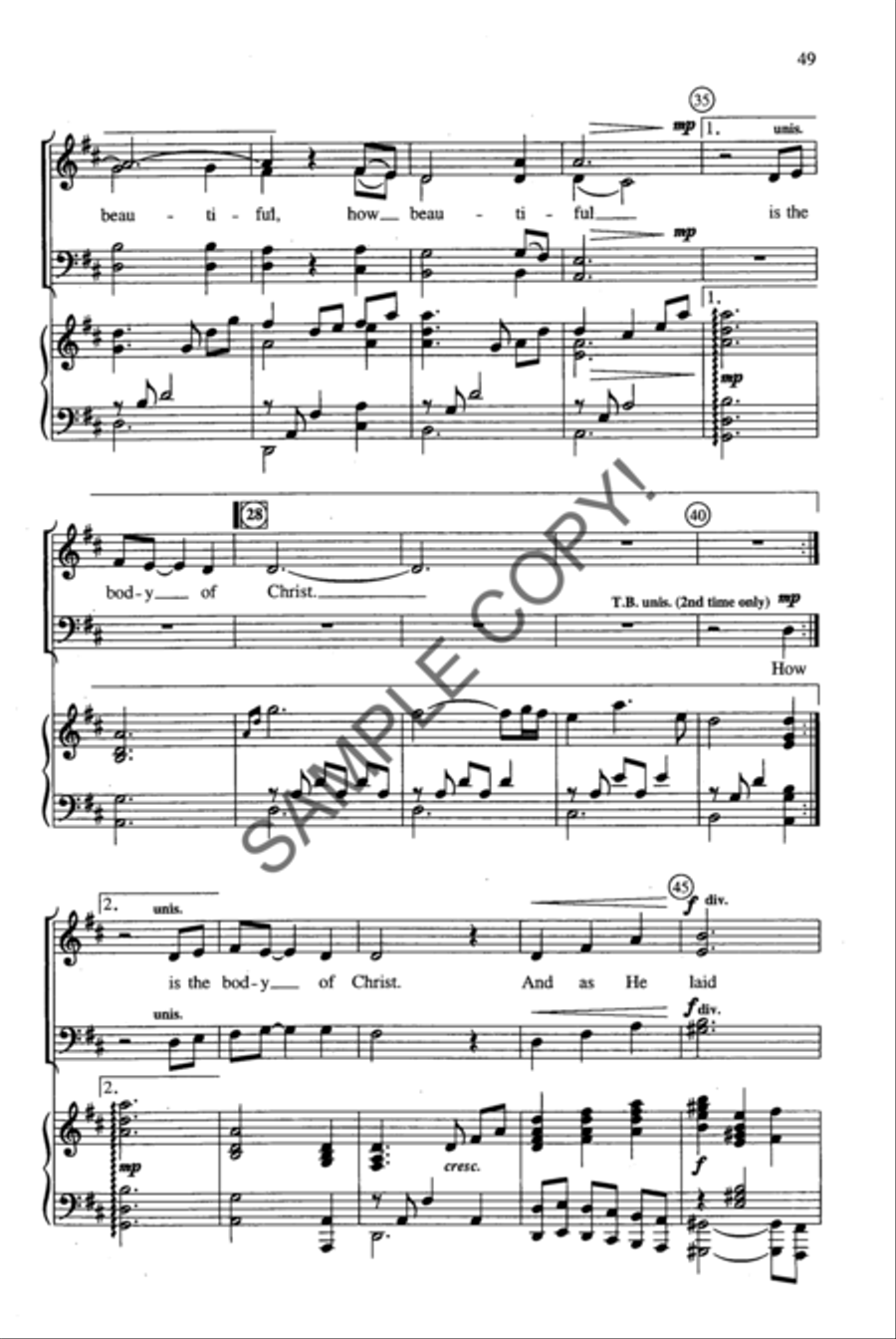 Shadow of the Cross 4-Part scores gallery preview page 35