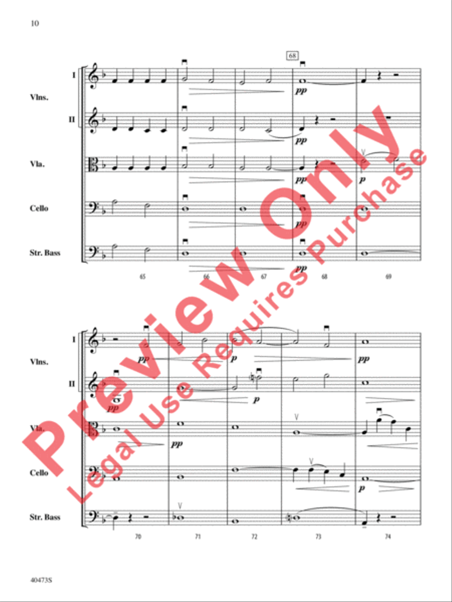 Across the Wind String Orchestra scores gallery preview page 11