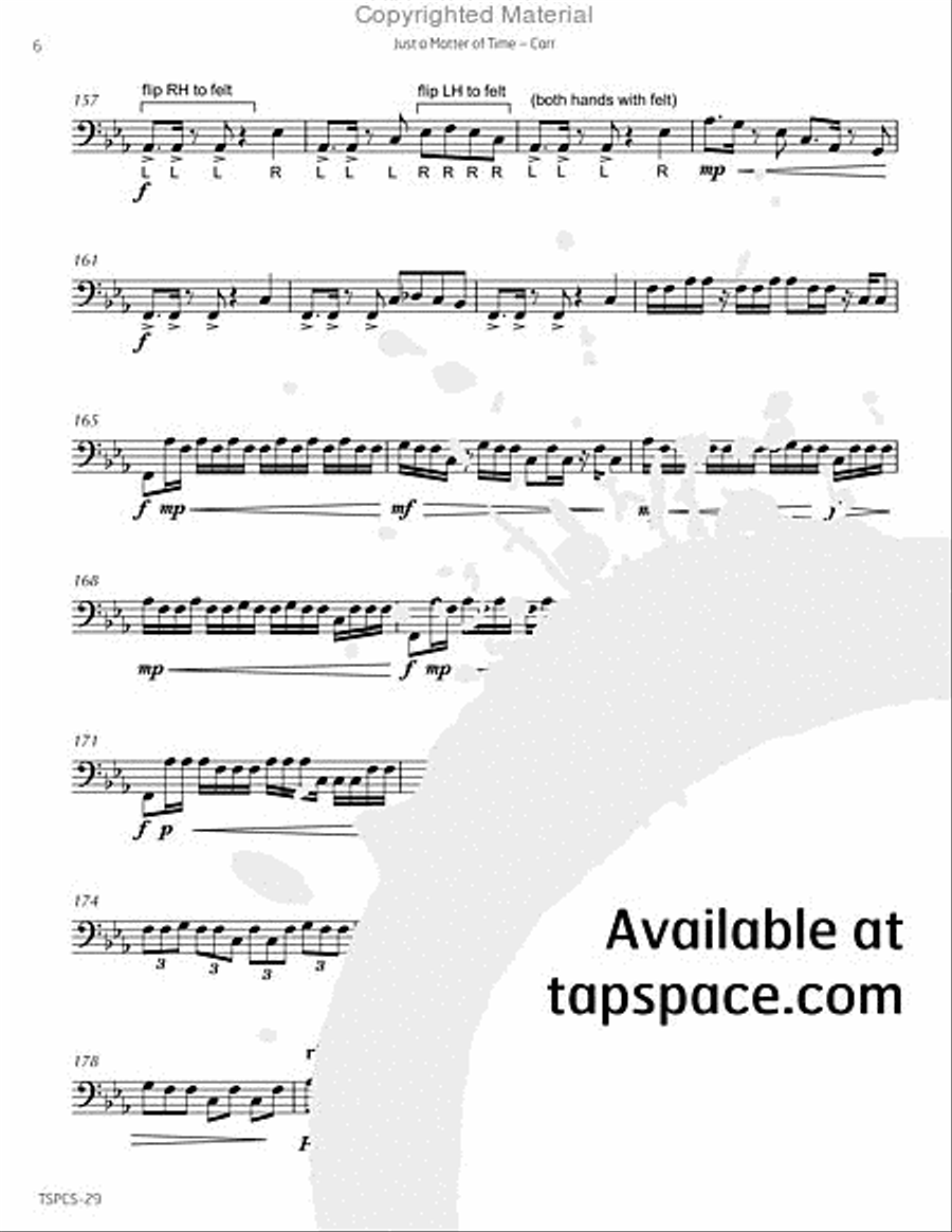 Just a Matter of Time Percussion scores gallery preview page 9