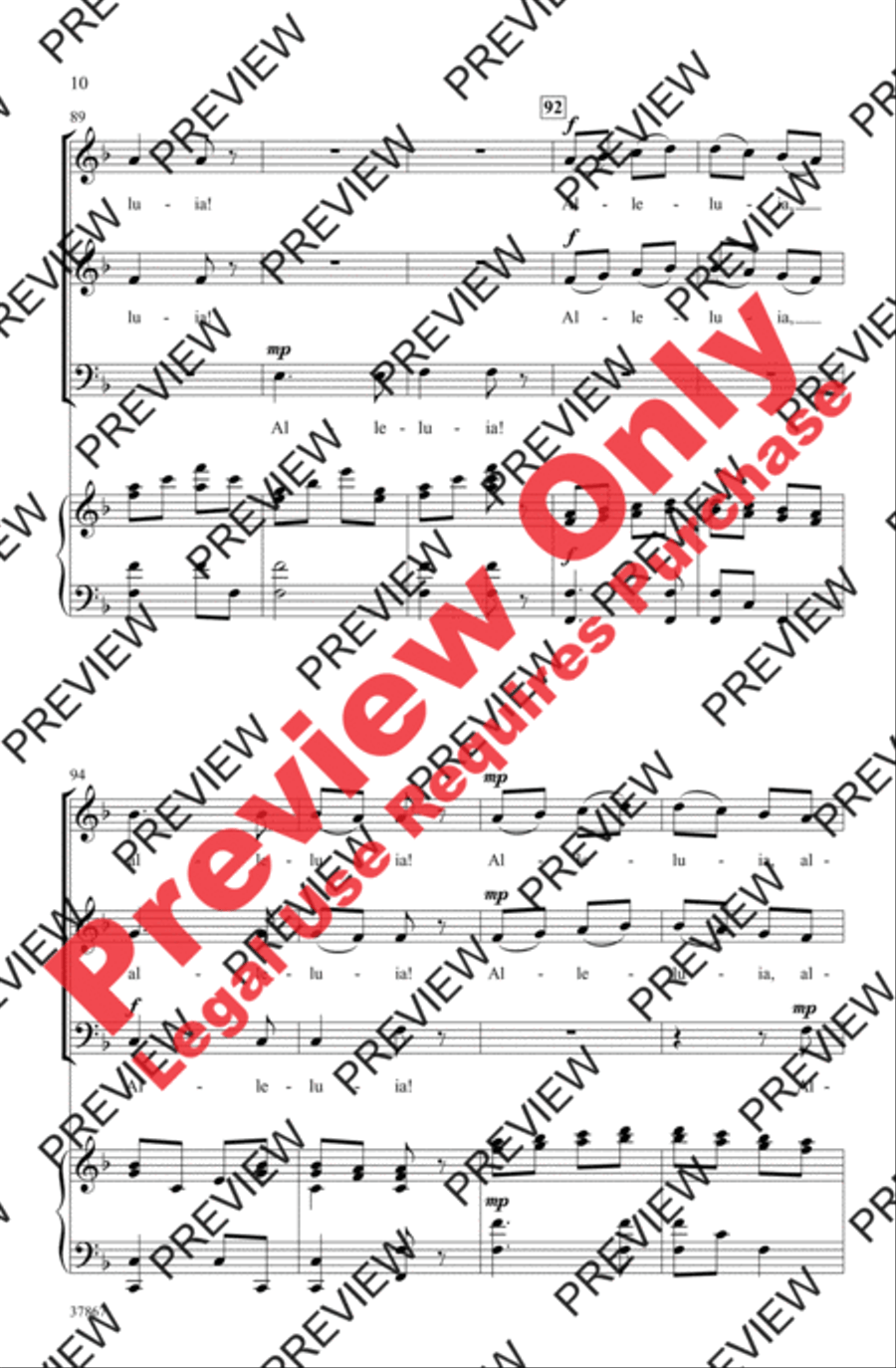 Classic Alleluia Canon 3-Part scores gallery preview page 10
