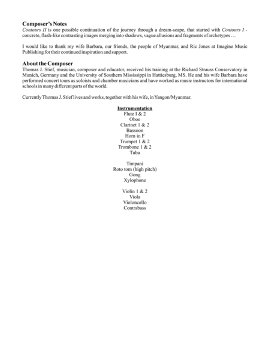 Contours II Contours II Orchestra scores gallery preview page 3