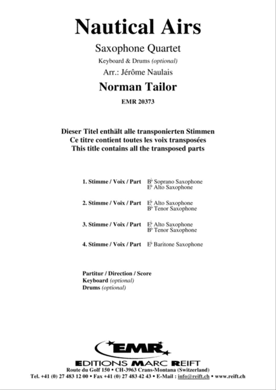 Nautical Airs Saxophone Quartet scores gallery preview page 2