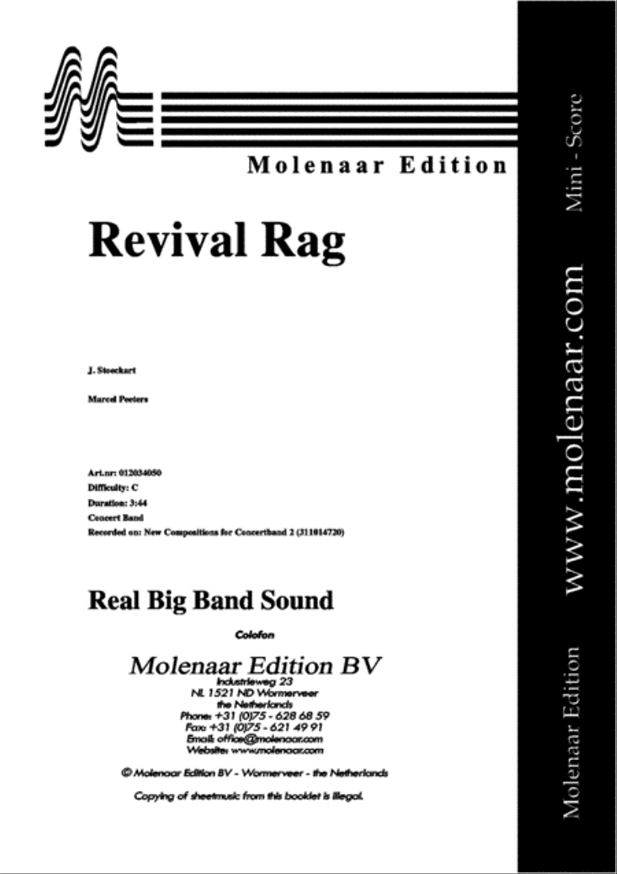 Revival Rag 1920 Big Band scores gallery preview page 2