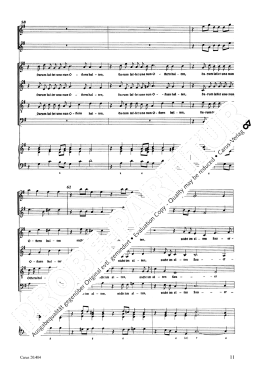 Feget den alten Sauerteig aus 4-Part scores gallery preview page 12