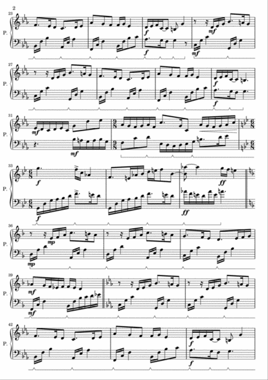Imágenes Imágenes Piano Solo scores gallery preview page 2