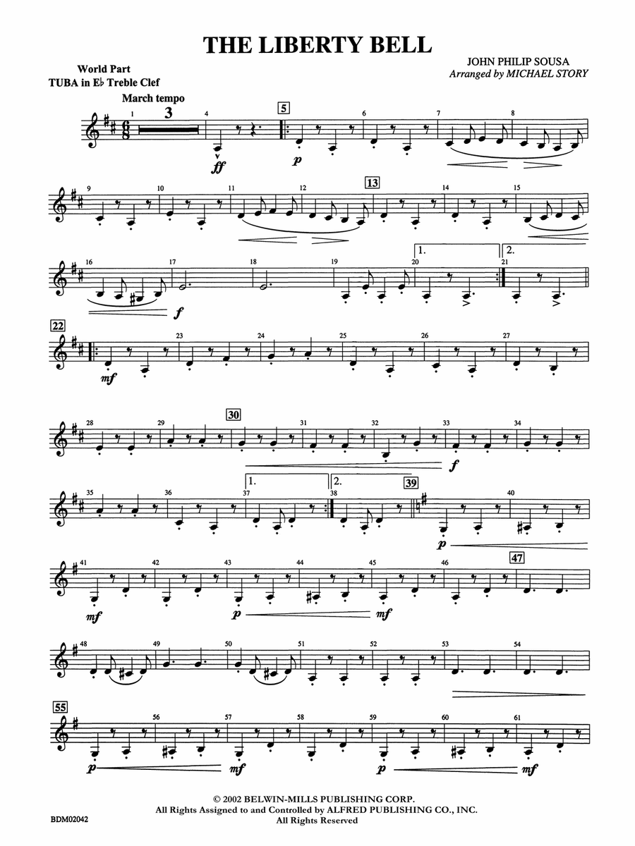 The Liberty Bell: (World Part) E-flat Tuba T.C.