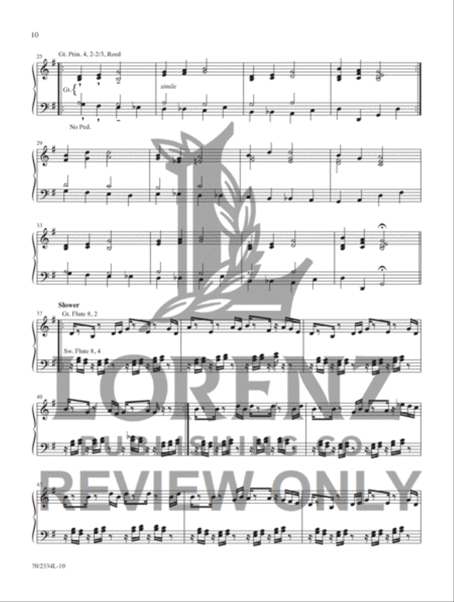 Jazzy Hymn Settings for Organ Organ Accompaniment scores gallery preview page 6
