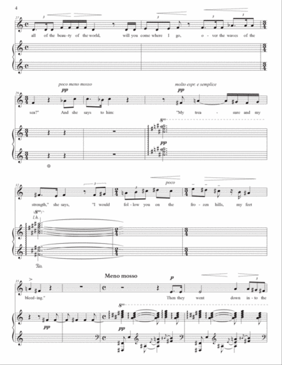 CLARKE: The Seal man (transposed up a whole step) Voice scores gallery preview page 5