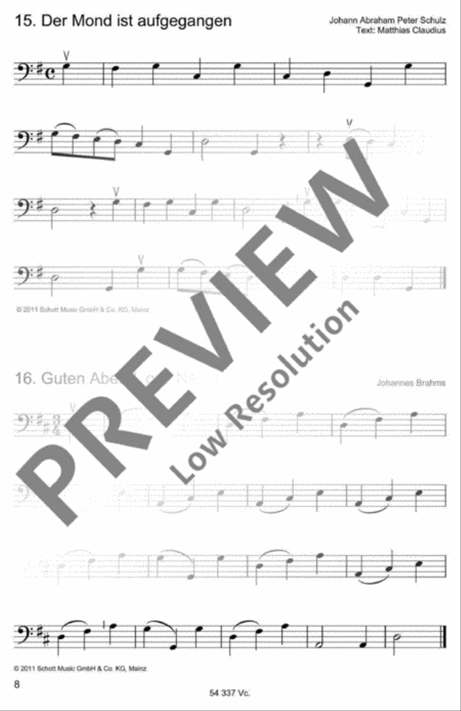 Die schönsten Volks- und Kinderlieder Part scores gallery preview page 9