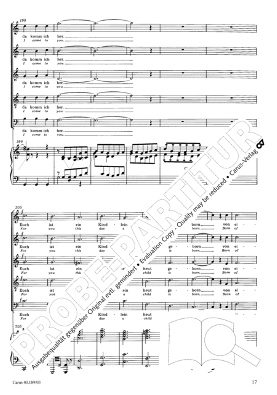 From heav'n on high (Vom Himmel hoch) SSATB scores gallery preview page 18