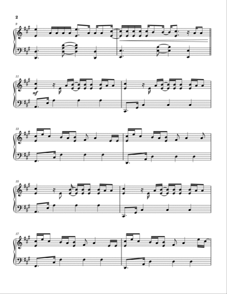 Cruel Summer Piano Solo scores gallery preview page 3