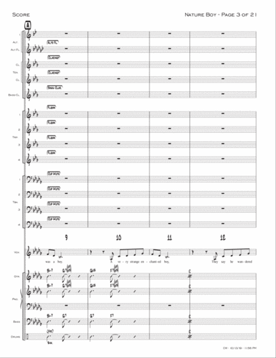 Nature Boy Nature Boy Jazz Ensemble scores gallery preview page 3