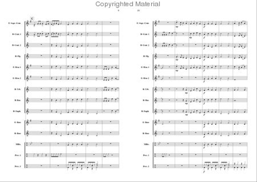 Ding Dong it's Christmas Brass Band scores gallery preview page 5