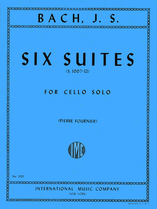 Book cover for Six Suites, BWV 1007-1012