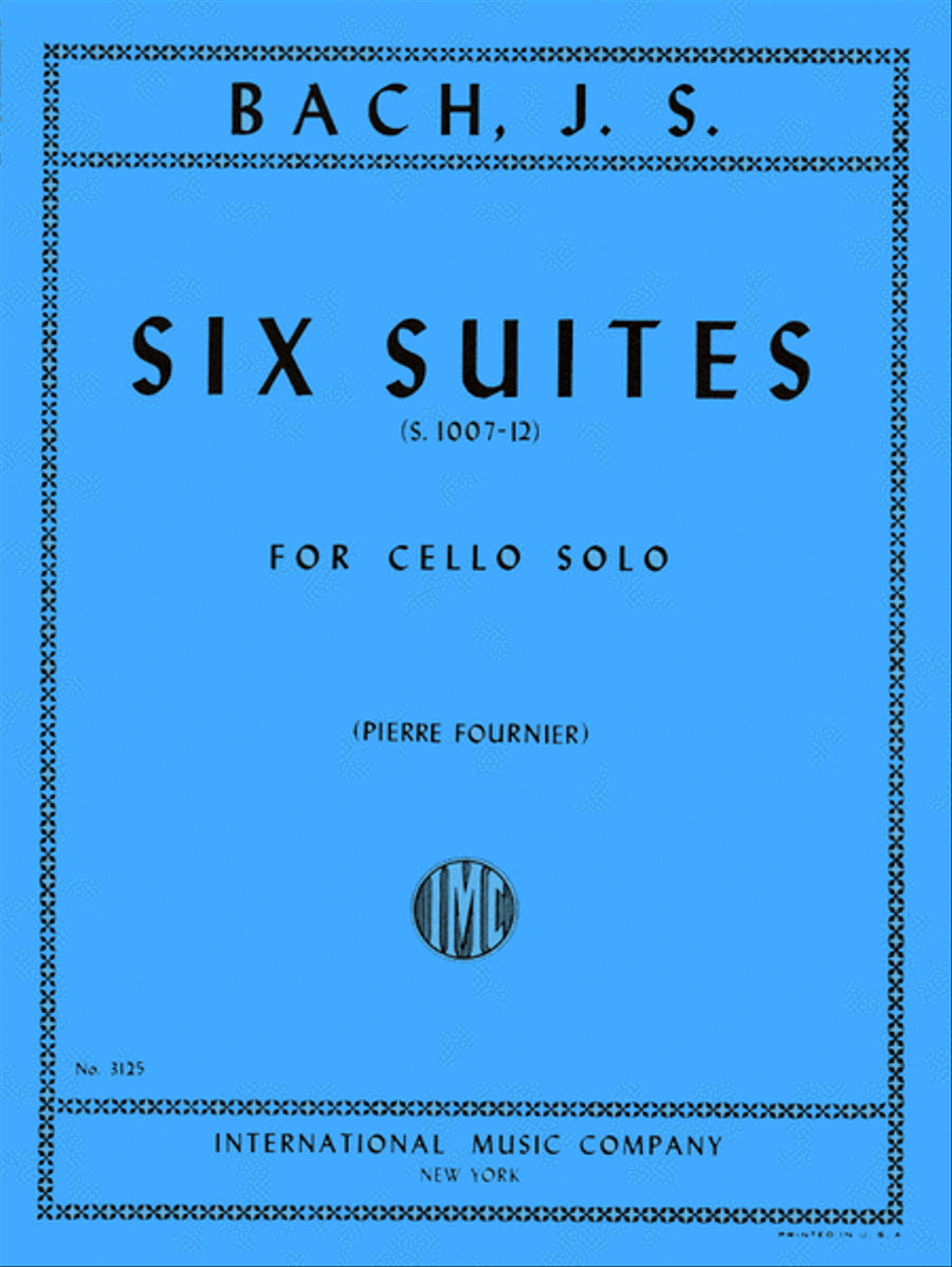 Book cover for Six Suites, BWV 1007-1012