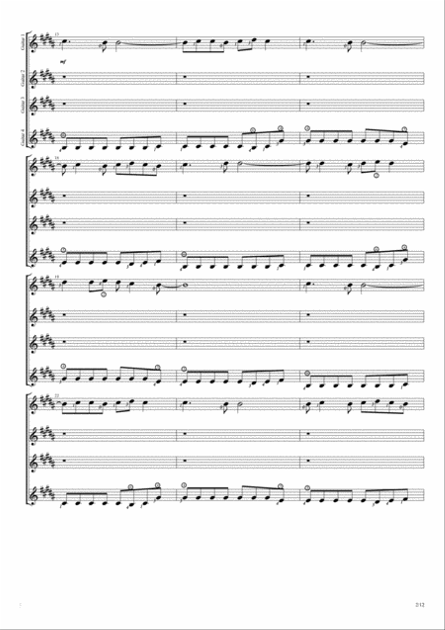 Starlight Guitar Solo scores gallery preview page 2