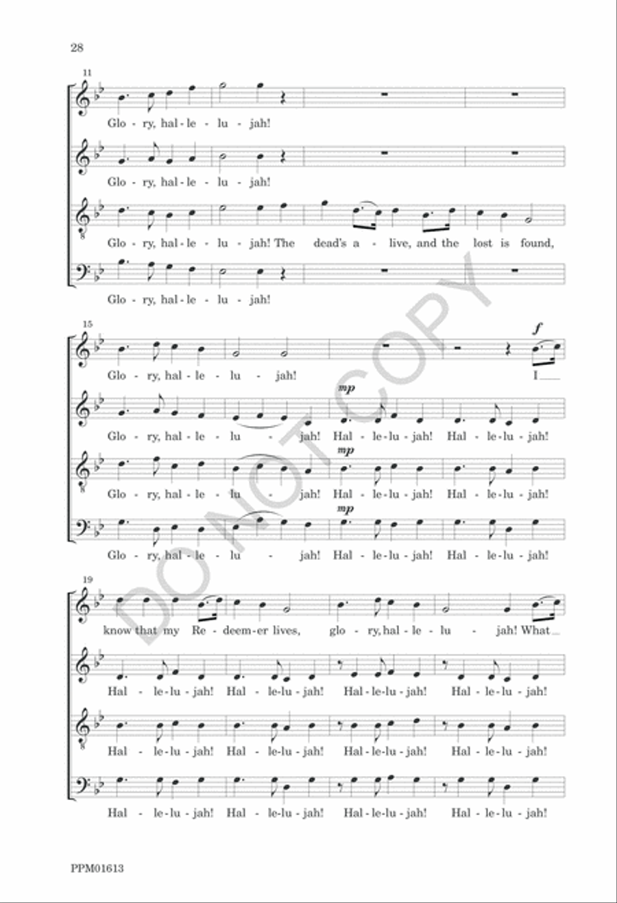 Nine American Folk Hymns 4-Part scores gallery preview page 31