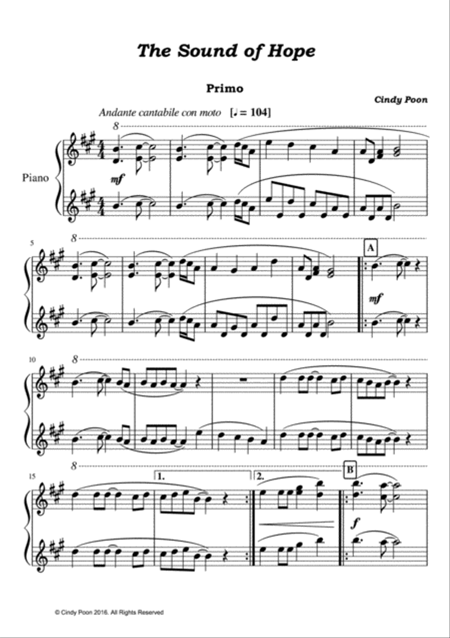 The Sound of Hope Piano scores gallery preview page 2
