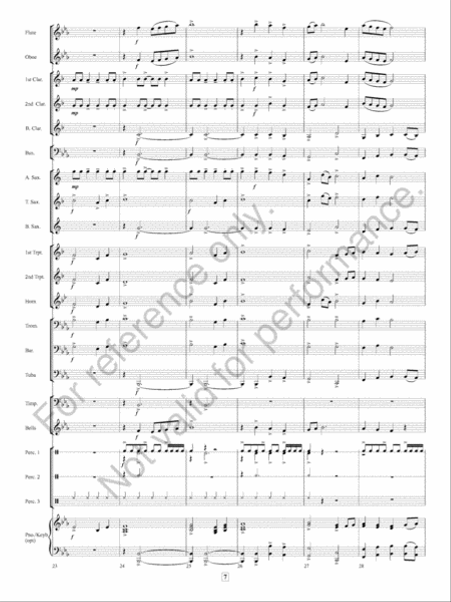 Missa Festi Missa Festi Concert Band scores gallery preview page 8