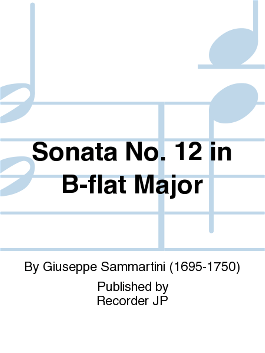 Sonata No. 12 in B-flat Major