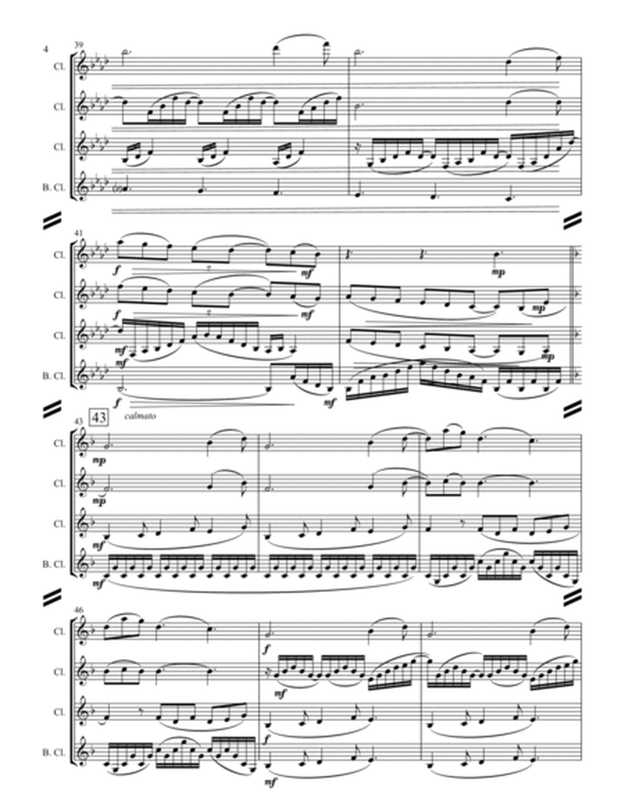 Clair de Lune (for Clarinet Quartet) image number null