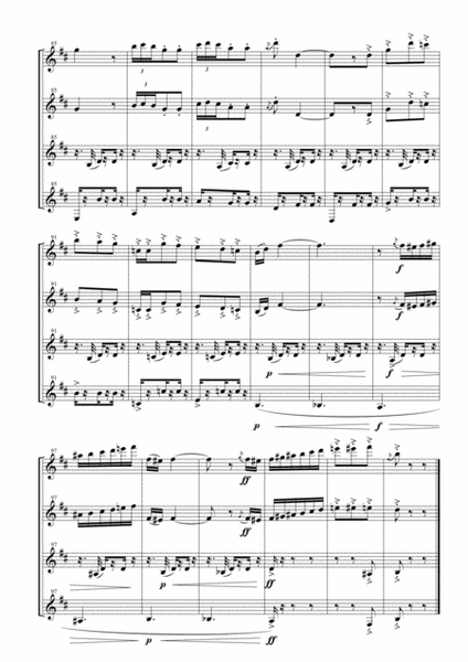 Seguedille & Les Dragons d'Alcala from "Carmen Suite" for Clarinet Quartet image number null