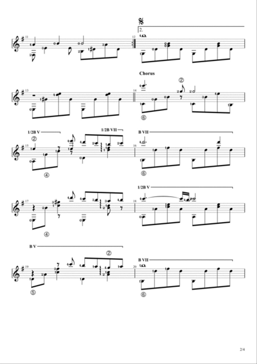 Feelings (?dime?) Electric Guitar scores gallery preview page 2