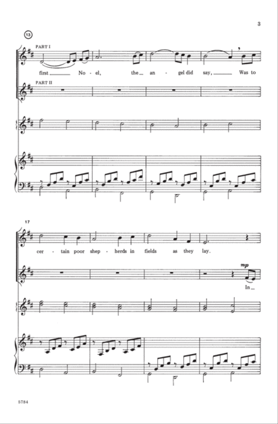 The First Noel / Pachelbel's Canon 2-Part scores gallery preview page 3