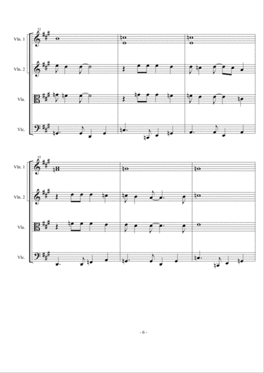 Oh, Pretty Woman Oh, Pretty Woman String Quartet scores gallery preview page 6