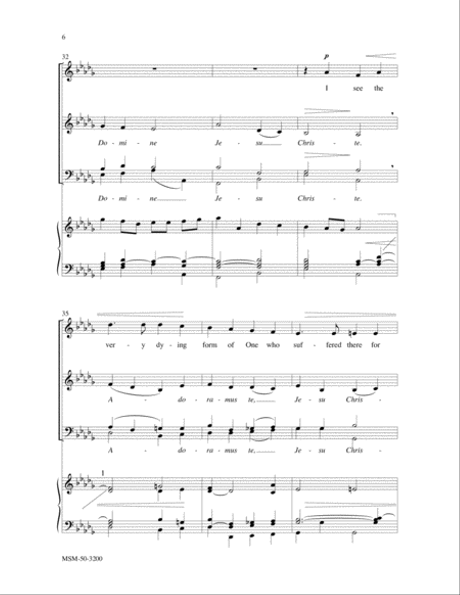 Beneath the Cross of Jesus 4-Part scores gallery preview page 4