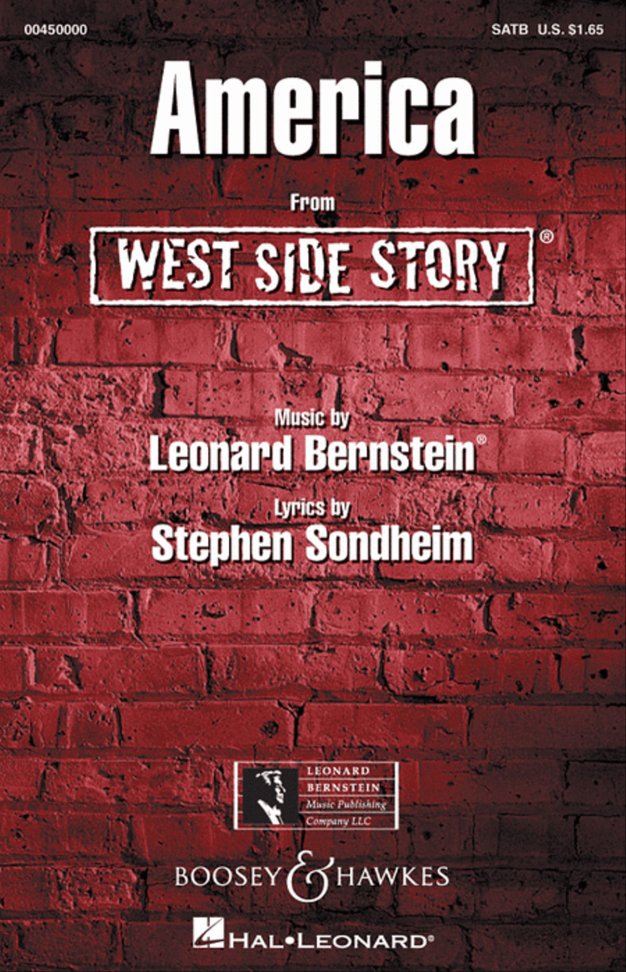 America (from West Side Story) 4-Part scores gallery preview page 1