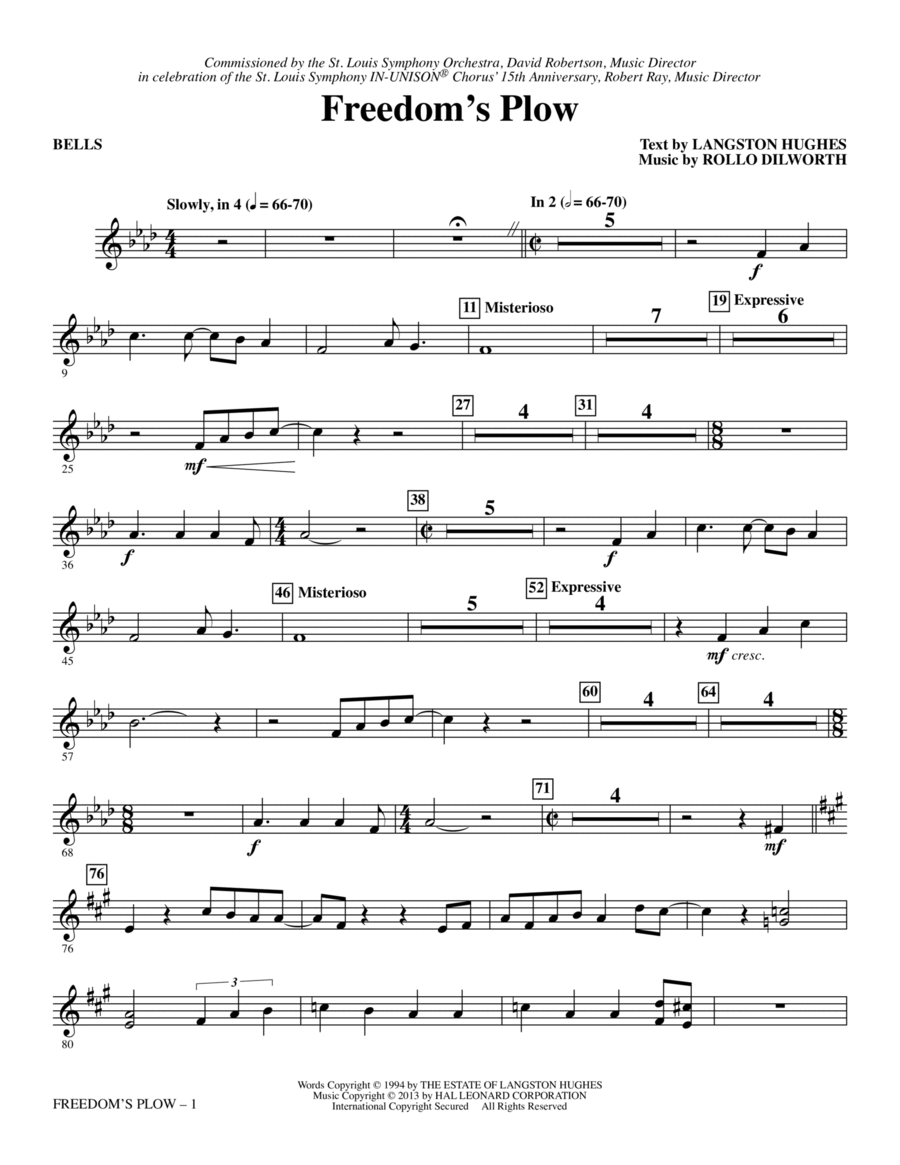 Freedom's Plow - Bells Choir scores gallery preview page 1