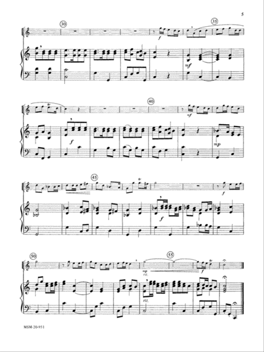 Allegretto (from a Sonata) Piano scores gallery preview page 2