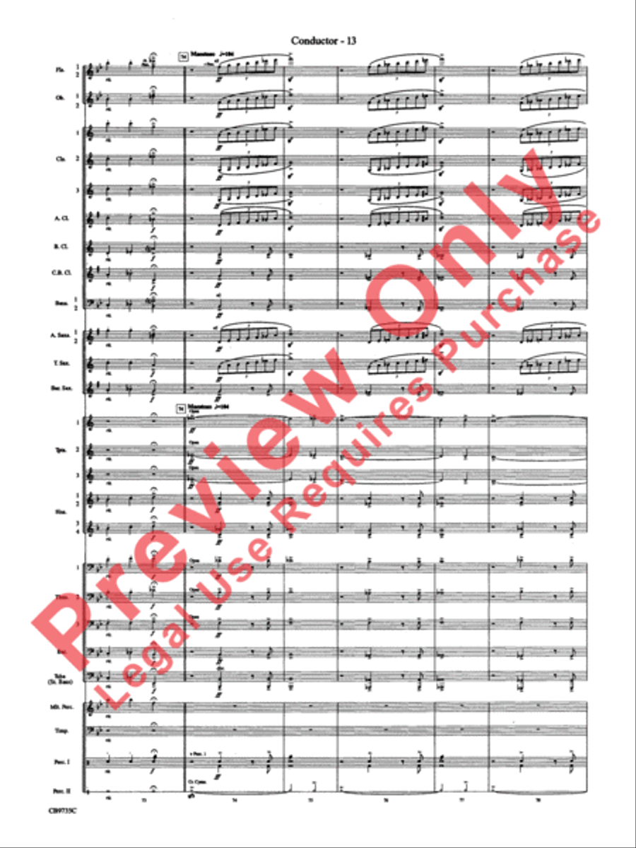 Strike Up the Band Concert Band scores gallery preview page 16