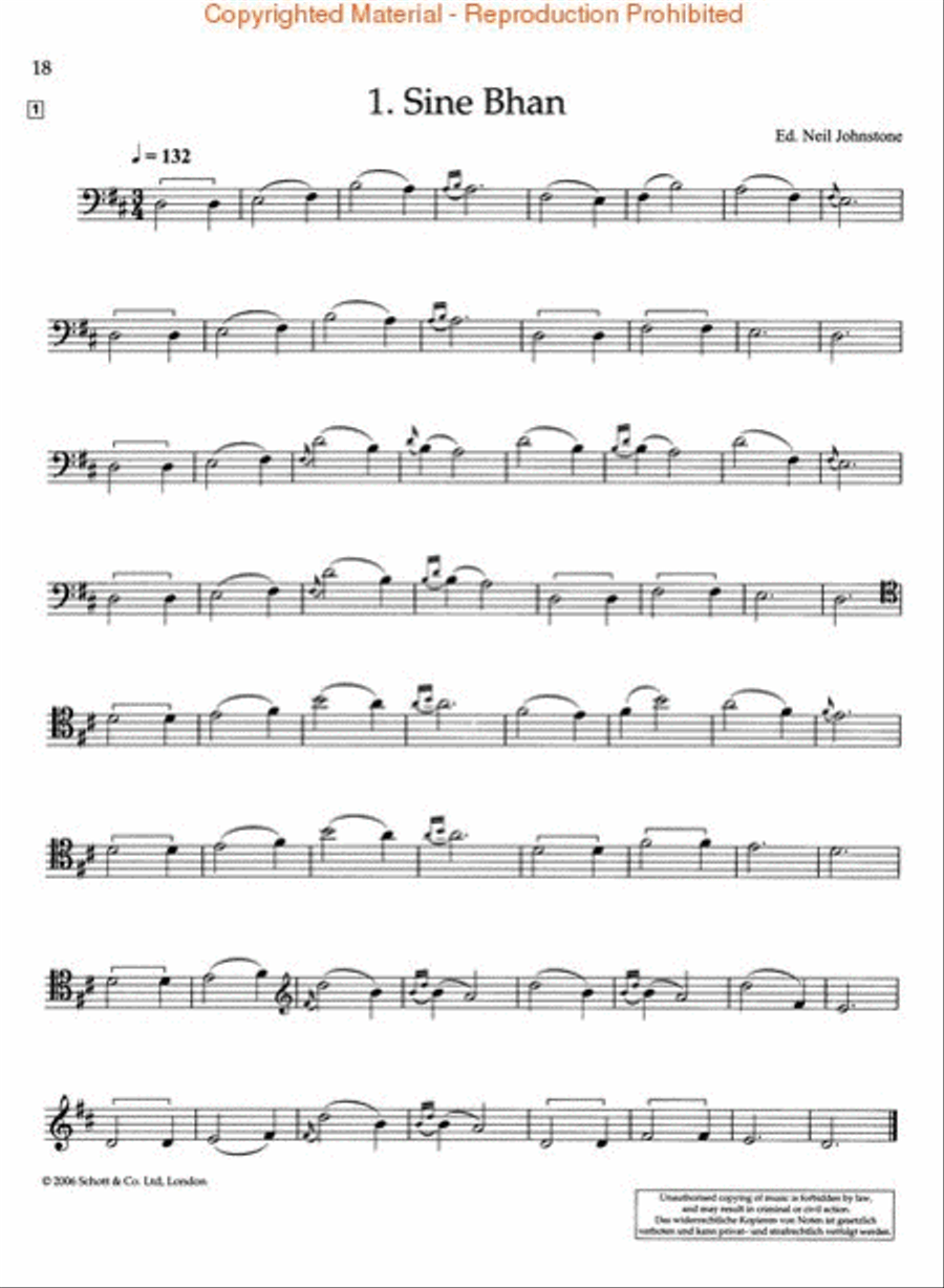 Scottish Folk Tunes Cello scores gallery preview page 2