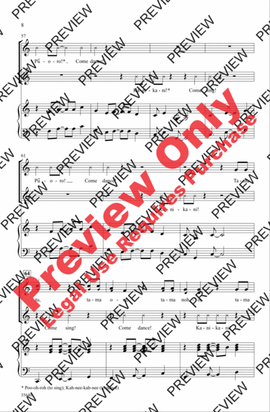 Tama Tu Tama Tu 2-Part scores gallery preview page 8