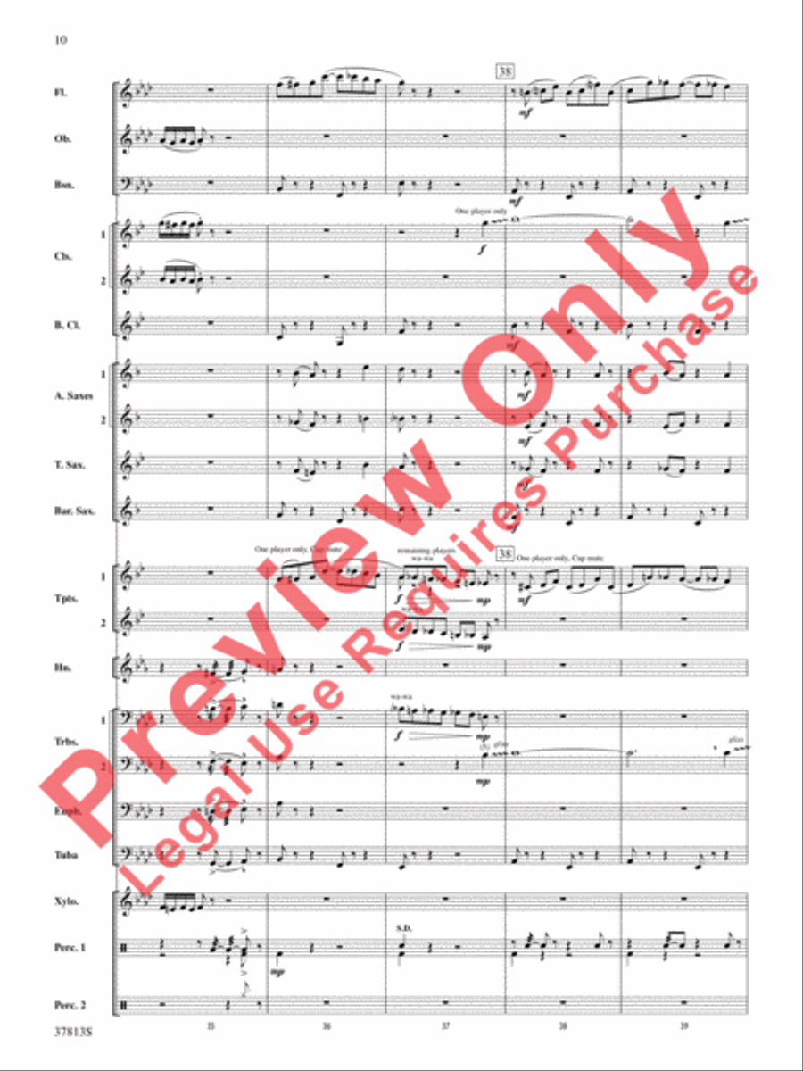 Ants in My Pants Concert Band scores gallery preview page 10