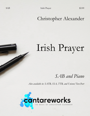 Book cover for Irish Prayer (SAB)