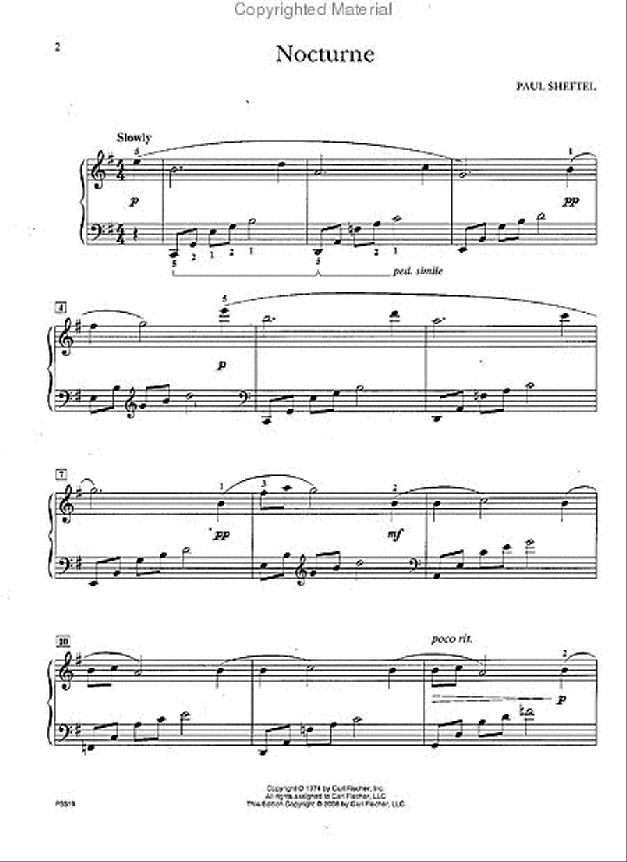 Nocturne Piano Solo scores gallery preview page 2