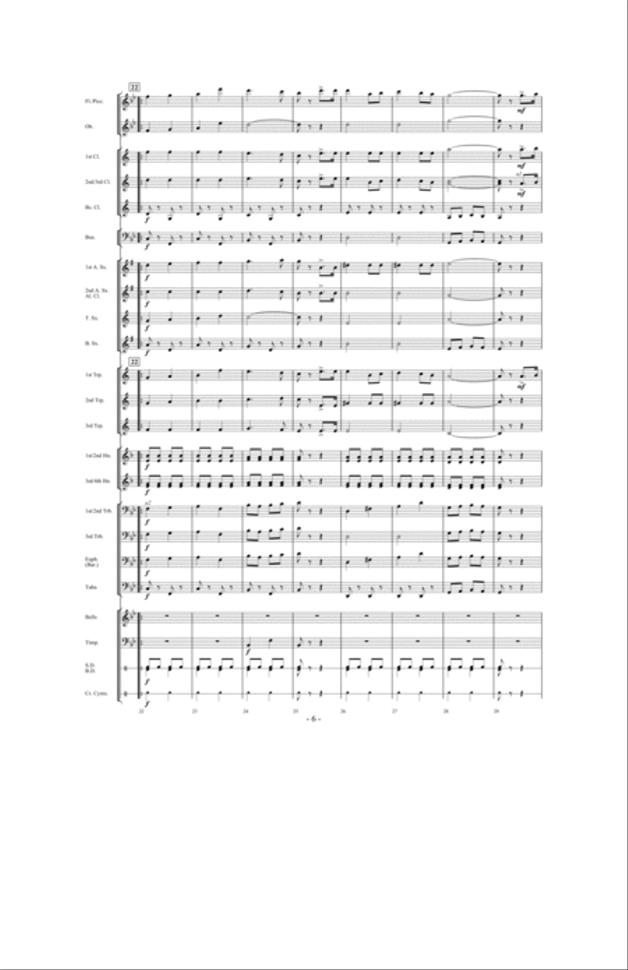 Prestissimo Concert Band scores gallery preview page 5
