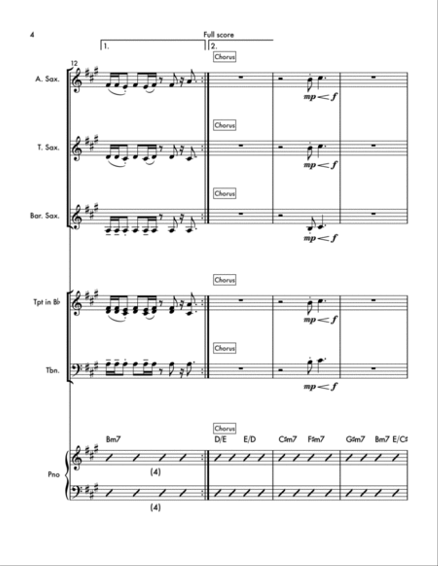 Love's Train Love's Train Small Ensemble scores gallery preview page 4