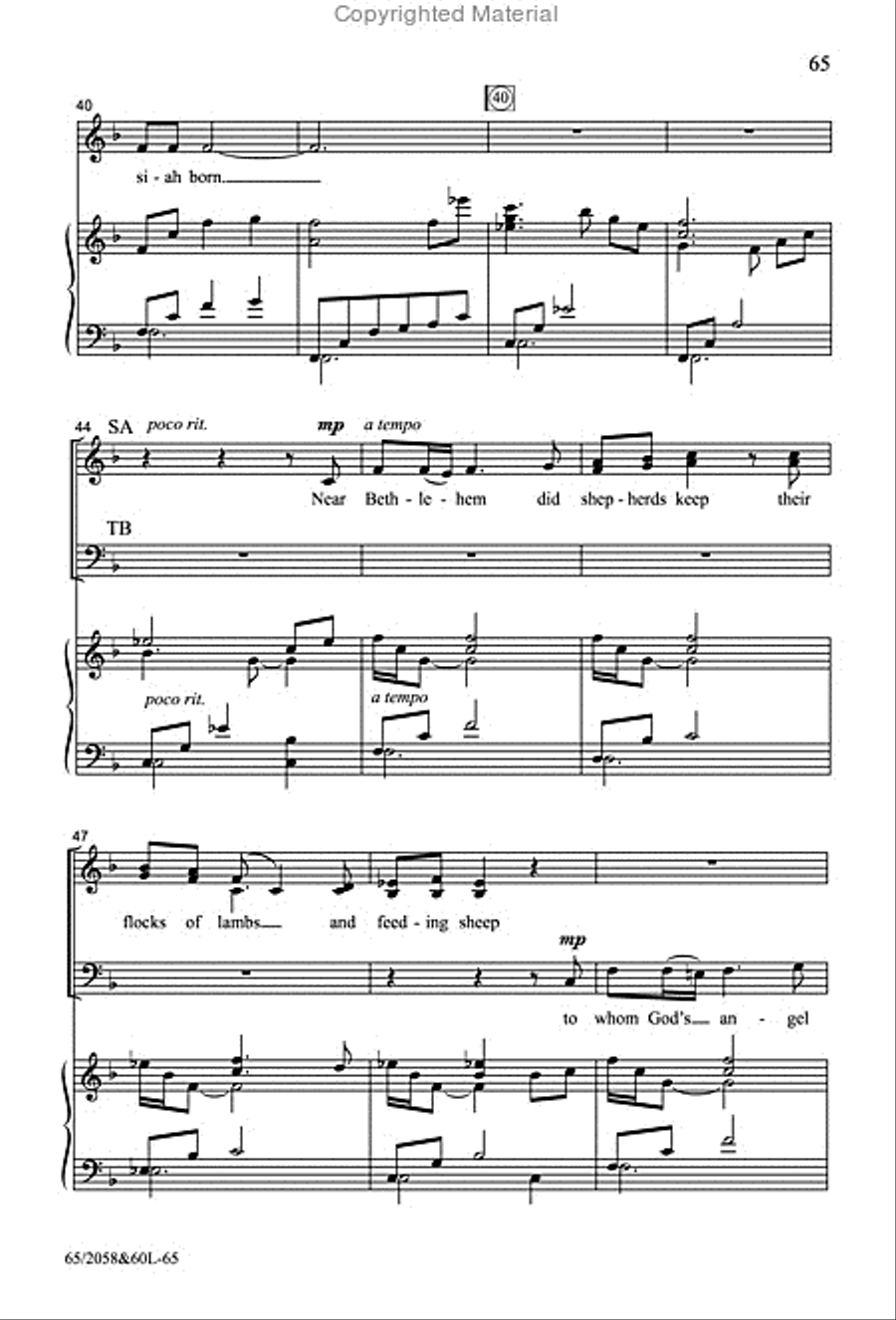 The Christmas Story - SATB Score with Performance CD 4-Part scores gallery preview page 36