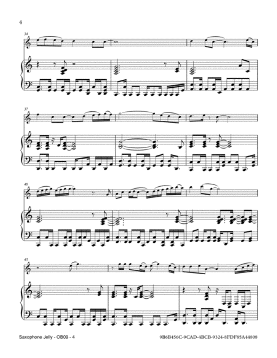 Saxophone Jelly Saxophone Jelly Saxophone scores gallery preview page 4